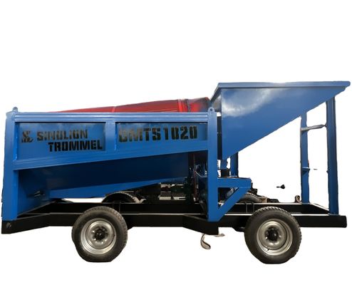 Eficiencia del 98% Separador móvil de arena de oro Minería Trommel Máquina Lavadora