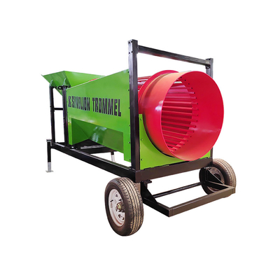 Máquina de tamizado móvil de astillas de madera y compost pequeño