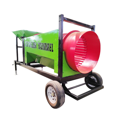 Máquina de tamizado móvil de astillas de madera y compost pequeño