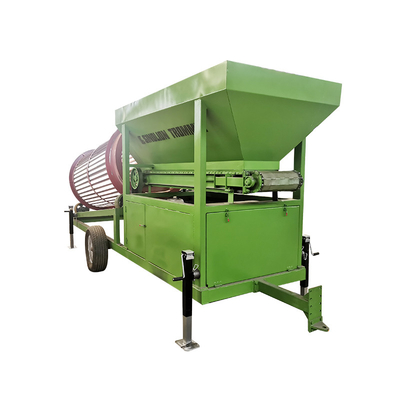 Máquina de tamizado móvil de astillas de madera y compost pequeño