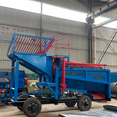 Tambor de separación de oro azul para la producción de múltiples materiales y la eficiencia de doble pantalla