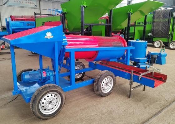 Ventaja a pequeña escala Maquinaria de minería de oro Equipo Trommel Screen para la minería de energía