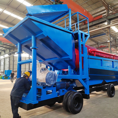 Capacidad de procesamiento pequeño Río Tambor Pantalla giratoria Separador de recolección de oro 1200 KG