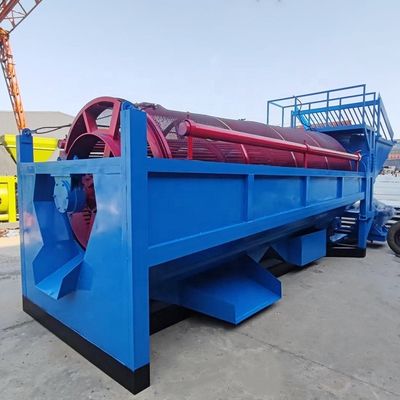 Pantalla de tambor móvil de gran capacidad para la extracción de oro aluvial en obras de construcción