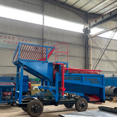 Equipo de pantalla de tambor de minería de energía de 30-50 t/h para el lavado y la separación del oro Fuente