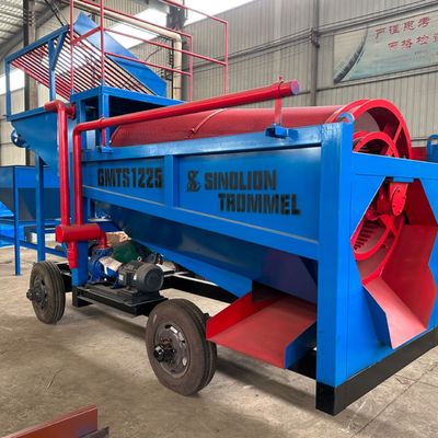 Equipo de pantalla de tambor de minería de energía de 30-50 t/h para el lavado y la separación del oro Fuente