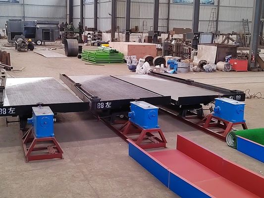 Tabla de agitación de laboratorio de separación de minerales personalizada para la separación de mineral de oro