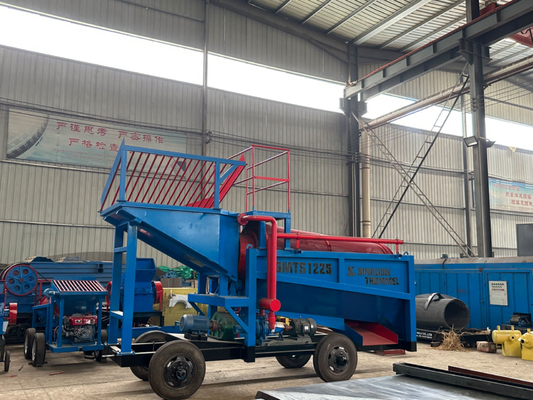Eficiencia del 90% Planta de lavado de minería de oro de doble pantalla para la producción de múltiples materiales