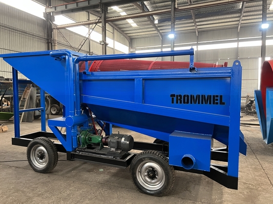 220V/380V Separador de arena de oro Maquinaria aluvial de minería de oro Lavadora de plantas de oro Pantalla de tambor