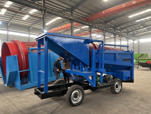 220V/380V Separador de arena de oro Maquinaria aluvial de minería de oro Lavadora de plantas de oro Pantalla de tambor