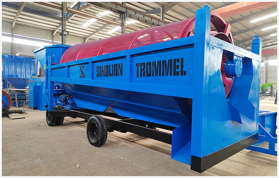 6500 KG Equipo de separación de minerales de múltiples capas Arena aluvial Oro pantalla de tambor móvil Australia