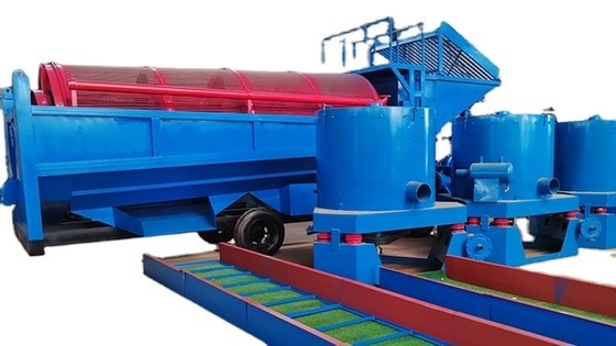 380 KG Separación de minerales Agua reciclada Oro caja de escamoteado configurado para una alta tasa de recuperación