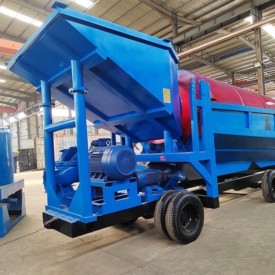 Equipo de extracción de oro de gran capacidad móvil de color azul