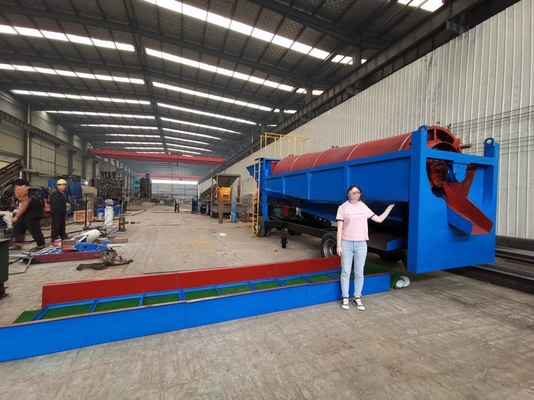 Equipo de extracción de oro de gran capacidad móvil de color azul
