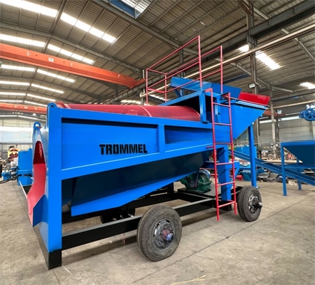 Separador de minería de tambor de oro móvil con ventaja de efecto obvio de selección de oro