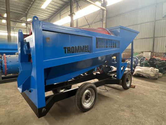 10-30 t/h Separador de minerales Arenas de oro aluvial Tambor de lavado de oro con material de acero