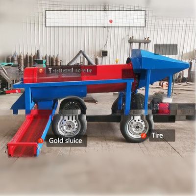 Capacidad pequeña 10 toneladas Separador de arena de oro móvil Minería Trommel Lavadora de pantallas