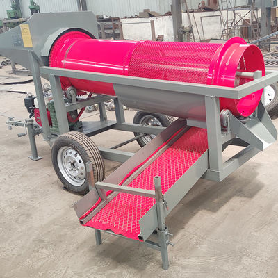Separación móvil de arena de oro Maquinaria para la extracción de tambores de minería Lavadora para la separación de oro