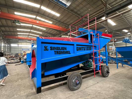 Performance Separador de minerales Gravedad de mineral Trommel Screen para la planta de lavado de oro del río
