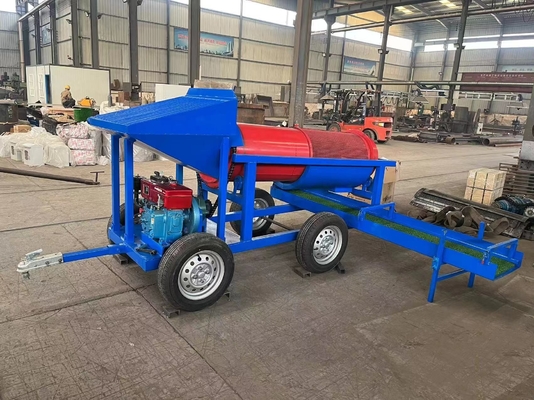 Máquina de lavado de oro de 5 a 10 toneladas por hora Concentrador de oro mini trombón para obras de construcción