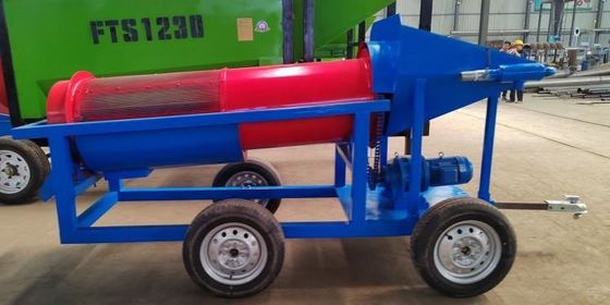 Plan de extracción de oro fácil de operar 5-10t/h Máquina de lavado de oro pequeña Mini Trommel de oro