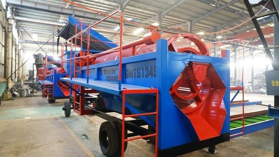 Máquina rotativa de detección de tambores de extracción de oro de 50 a 80 t/h para oro aluvial o de colocación