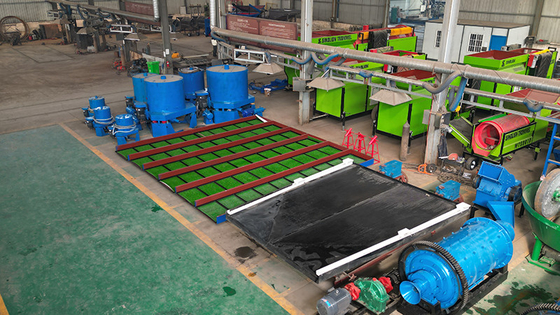Máquina de centrifugadora de oro pequeña para el refinamiento fácil y conexión de pantalla de trompa en el mercado