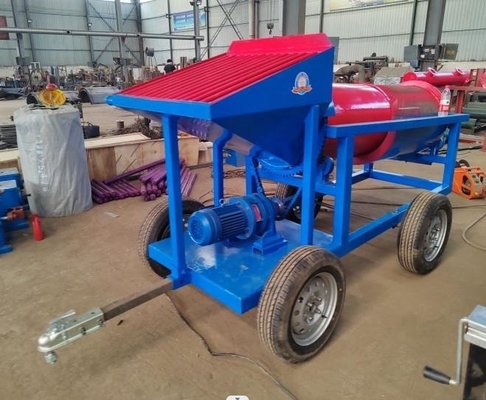 Máquina de lavado de oro aluvial 10 toneladas por hora para la minería de oro a pequeña escala 3,0 m*0,8 m*1,6 m