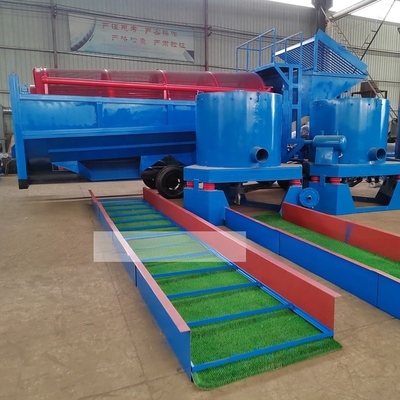 Máquina de tamizado de oro aluvial 150-200 tph Trommel Lavadora de oro para la separación minera