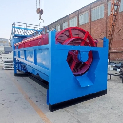 Máquina de tamizado de oro aluvial 150-200 tph Trommel Lavadora de oro para la separación minera