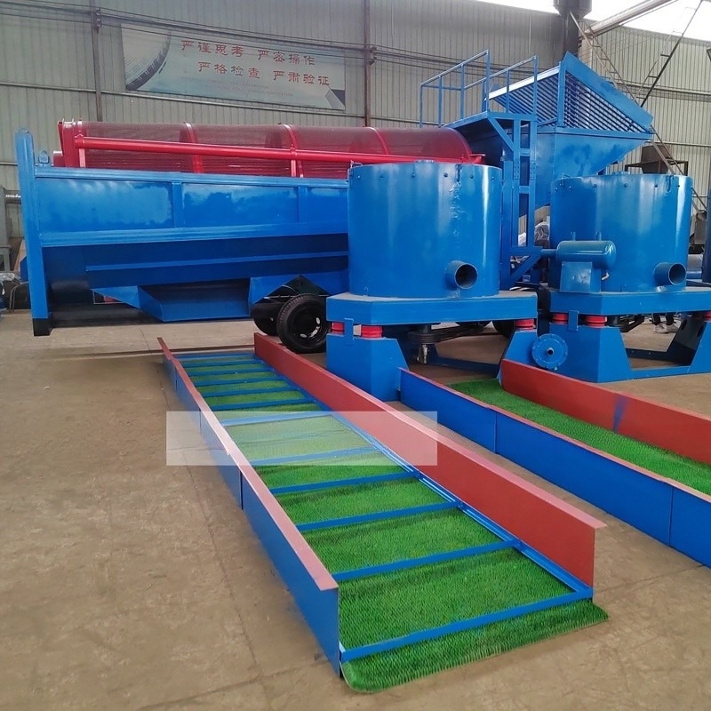 Separador de flotación y pantalla de tambor de acero inoxidable para el sistema de separación de oro 50T-500T