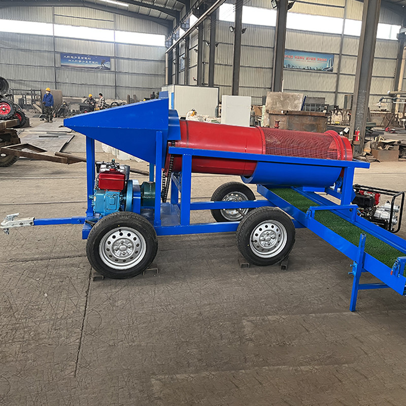 5 a 10 t/h Capacidad tambor de lavado de arena de oro para equipos de plantas de extracción de oro aluvial