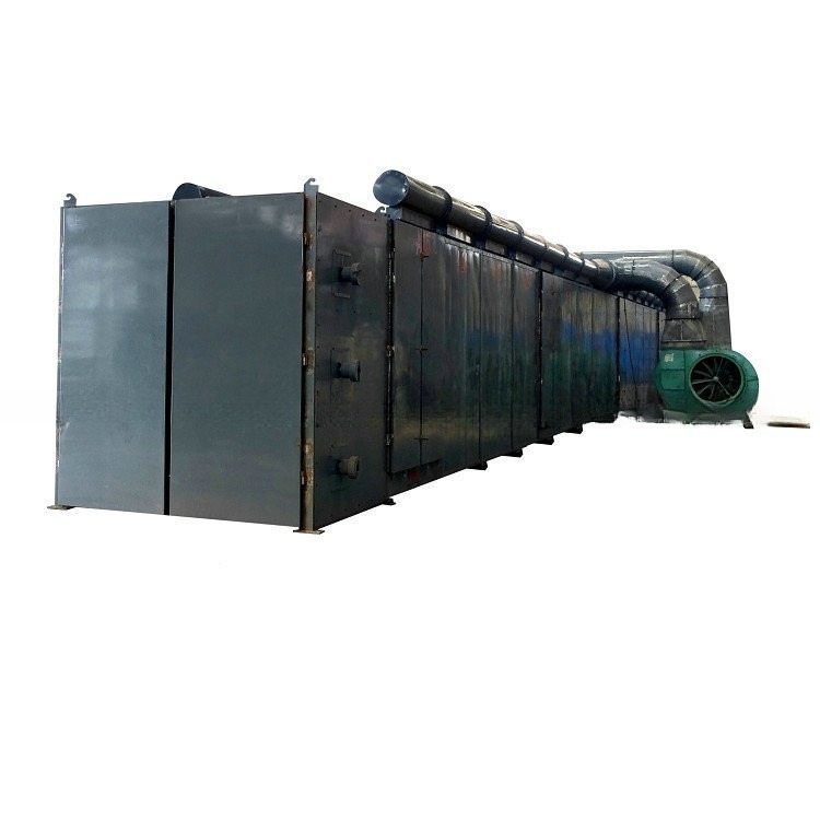 Presión de vapor 0,2-0,8Mpa Maquina de secar de cinta de malla transportadora para briquetas minerales de carbón