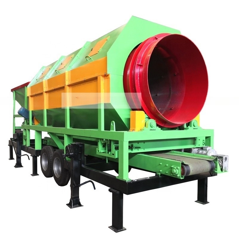 Procesamiento de compost Trommel Screen con diseño circular y tamaño de alimentación inferior a 300 mm