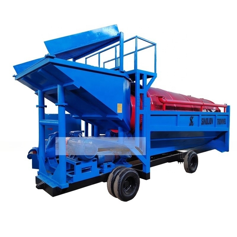 Voltado 380V/415V/440V Máquina de minería Industrial Pantalla giratoria Lavado de oro Pantalla de tambor móvil