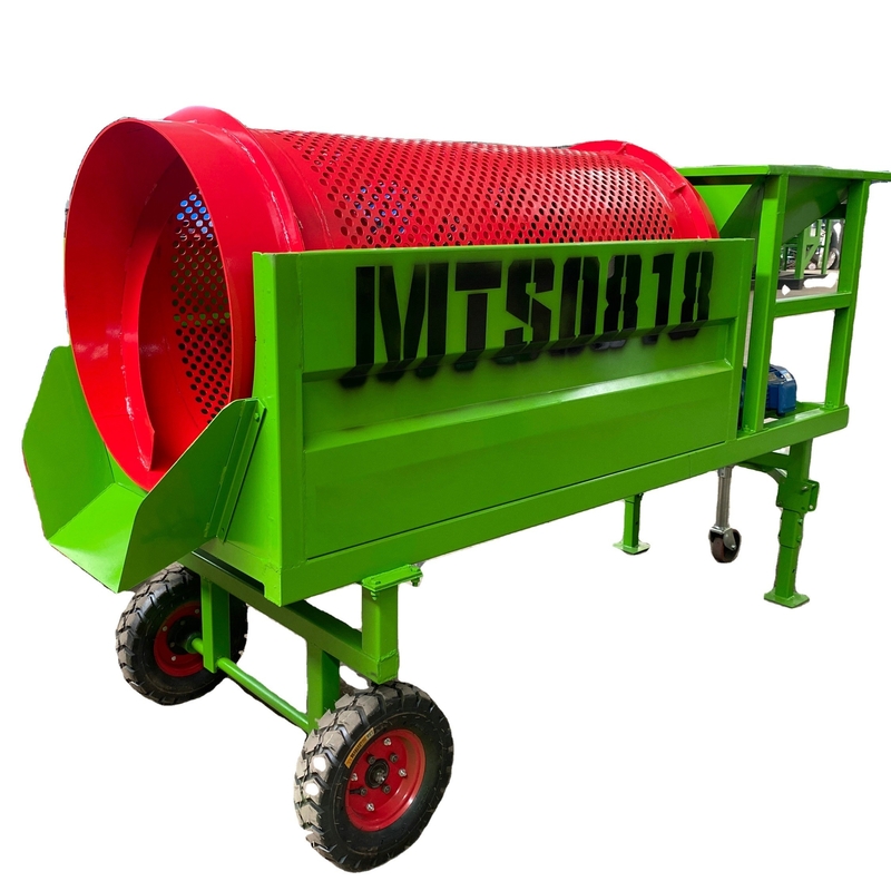 Separador de pantalla de tambor para biomasas, tierra, grava y residuos 620 KG