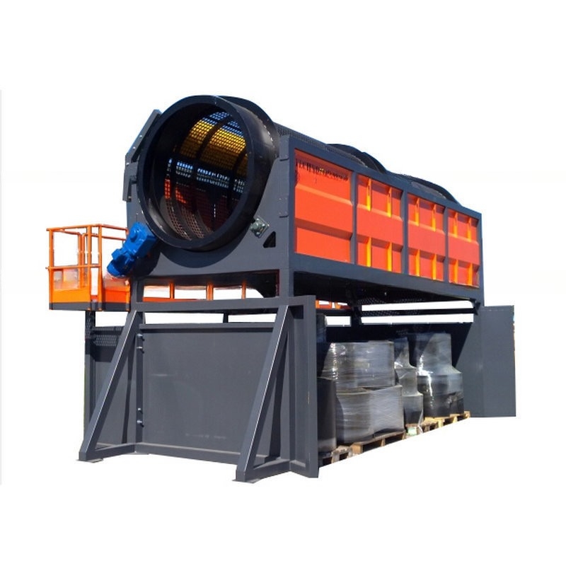 2200 KG de capacidad separador de arena y grava de tambor con material de pantalla de acero inoxidable