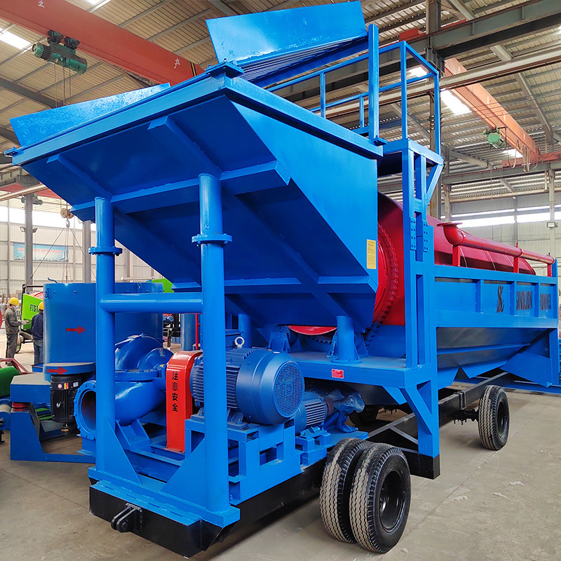 Popular pequeño tambor 200 Tph tambor de la mina aluvial diseñado para la industria minera de energía