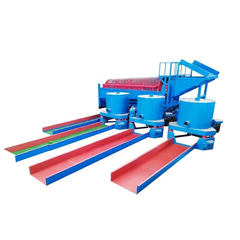 100-200t/h Minería de energía pantalla de tambor móvil para la separación de oro y diamantes
