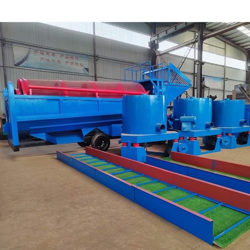 8000*2200*4000 Gold Mobile Trommel Screen Machine Wash Plant con larga duración de servicio