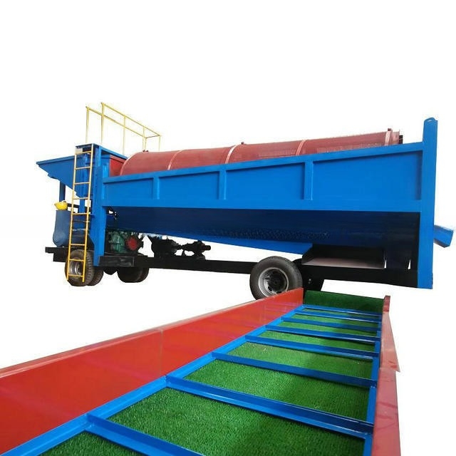 Eficiencia del 98% Separación de oro Equipo de tambor de minería para planta de lavado de oro de 6500 KG