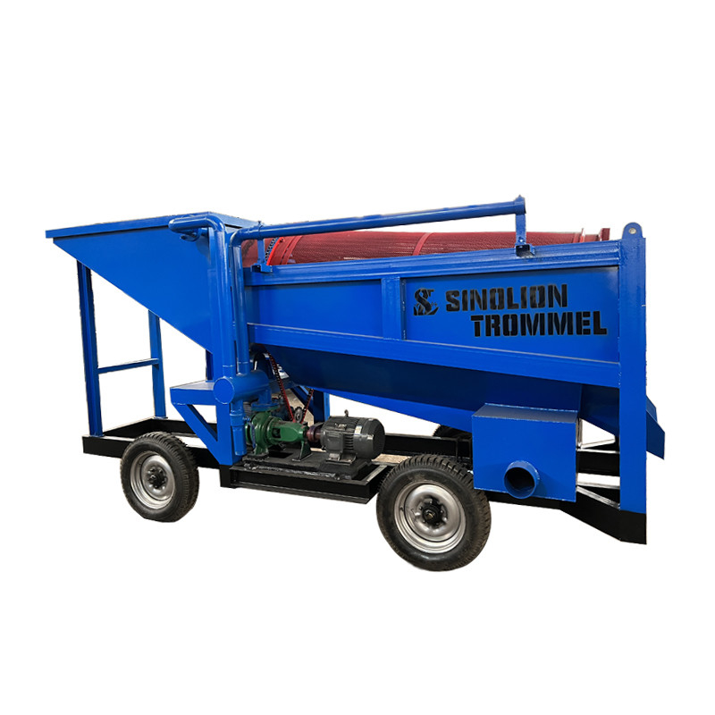 220V/380V Separador de arena de oro Maquinaria aluvial de minería de oro Lavadora de plantas de oro Pantalla de tambor