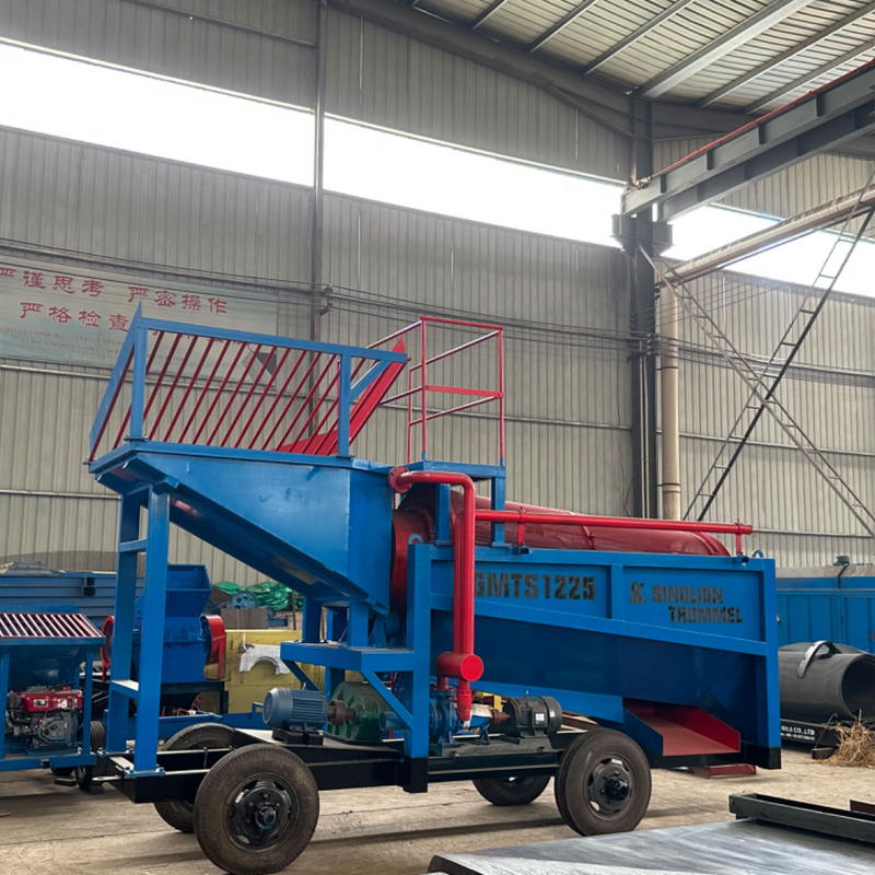 Performance Separador de minerales Gravedad de mineral Trommel Screen para la planta de lavado de oro del río