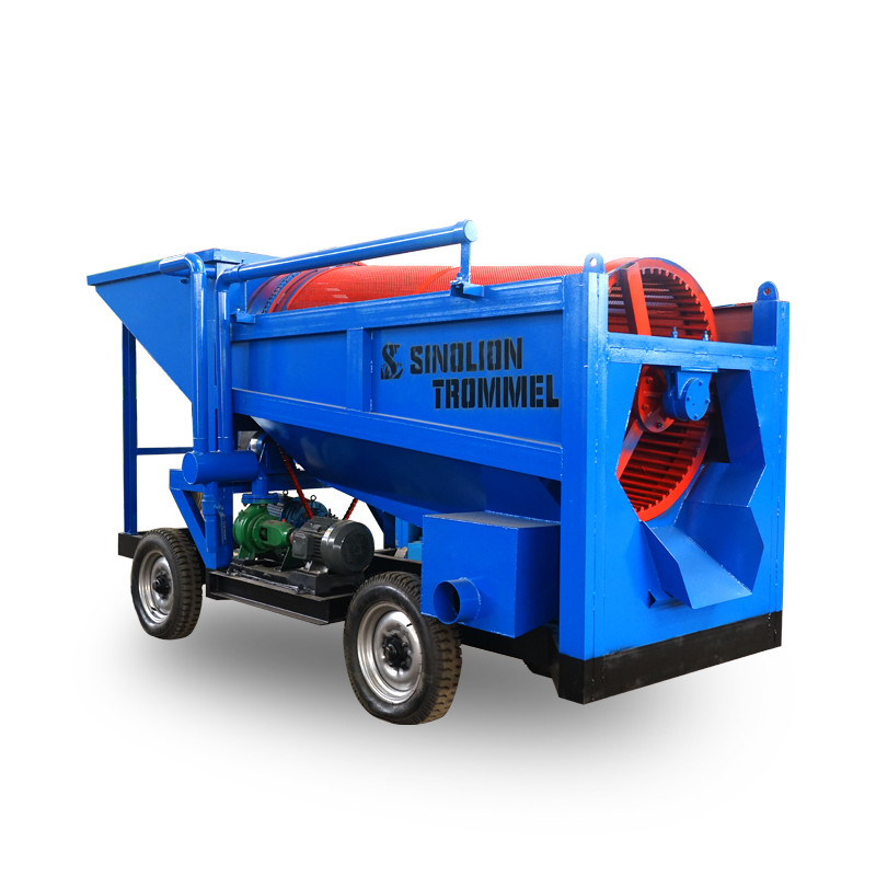 380V/415V/440V Procesador de oro aluvial planta de lavado de tambores de mineral para la separación de arena de oro